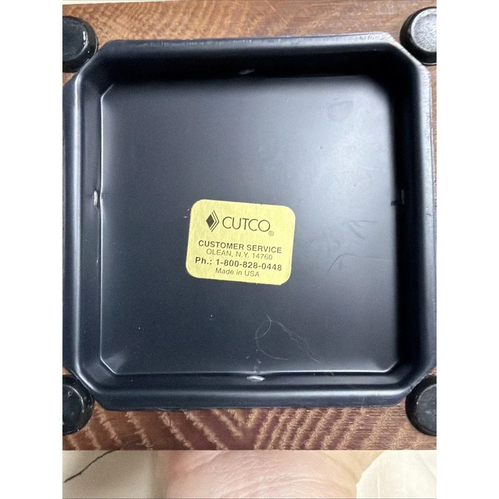 Cutco wood utensil block and 1956 Cutco Cookbook